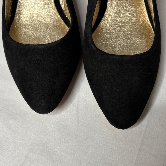 🖤NWOT! Kate Spade Black Size 7.5 Ruby Sling Shoes Bedazzled 1" Round Heel!🖤 - Picture 10 of 14